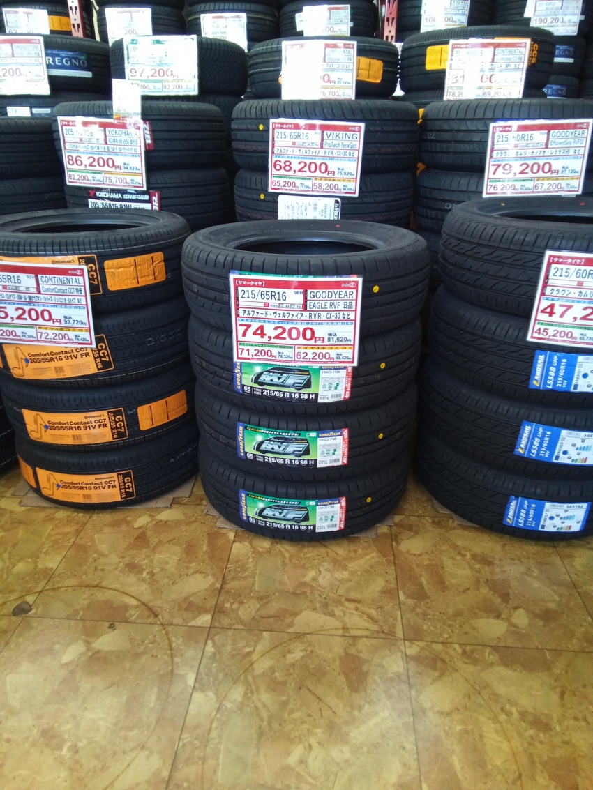 215/65R16アウトレット2/18まで｜タイヤ市場宇都宮西川田店｜タイヤ・スタッドレス・オールシーズンが安いタイヤ専門店